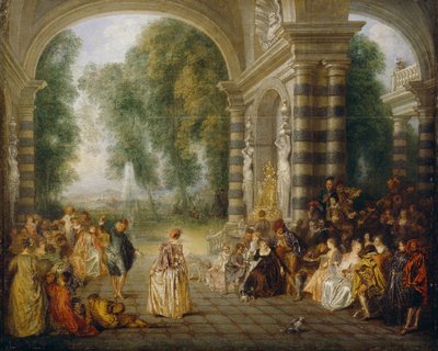 Die Freuden des Balls von Jean Antoine Watteau